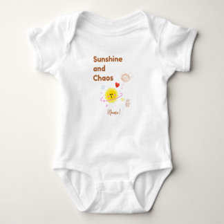Body Funny "Sunshine and Chaos" Baby T-Shirt - Cute Kaw