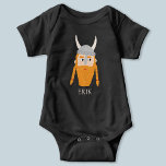 Body Funny Viking Personnalisé<br><div class="desc">Un Viking amusant, parfait pour votre petit Scandinave préféré. Art original de Nic Squirrell. Modifiez le nom pour personnaliser.</div>
