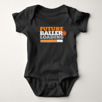 Futur Baller Chargement Basketball T-Shirt Noir