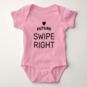 Body Futur bodysuit Swipe Right pour nouveau-né fille