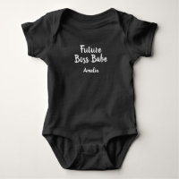 Futur Boss Babe Personnalisé Baby Black Bodysuit
