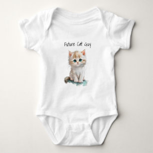 Body Futur chat Guy Aquarelle Kitts avec yeux bleus