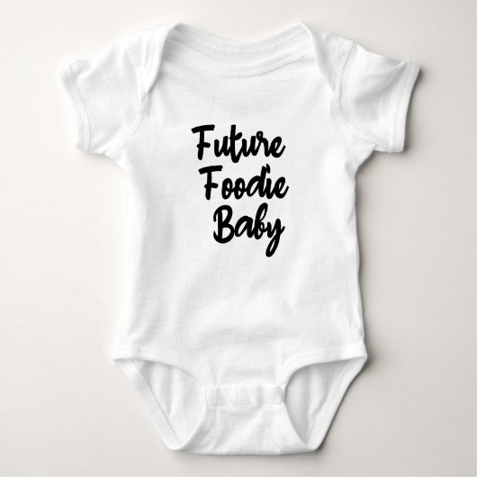 Body Futur Foodie Bébé mignon, Bébé affamé (Devant)
