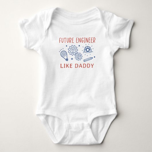 Body Futur ingénieur comme Daddy Engineer Fête des père (Devant)