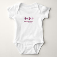 Futur maman baby shower nom date rose simple minim