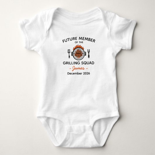 Body Futur Membre de l'Équipe de Grillade - Grillade (Devant)