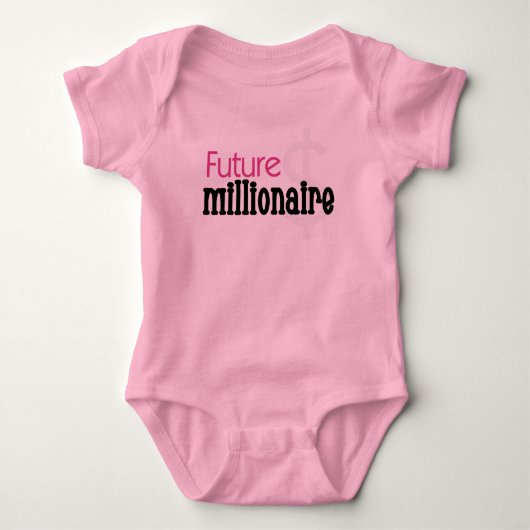 Body Futur millionnaire rose (Devant)