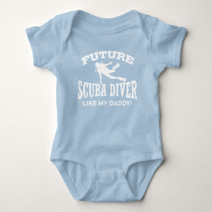 Body Futur Scuba Diver Comme Mon Papa Baby Bodysuit