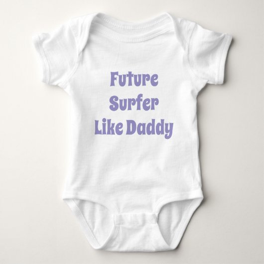 Body Futur Surfer Comme Papa Bébé Bodysuit (Devant)