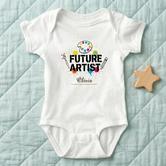 Body Future Artist  Personalized Baby Bodysuit