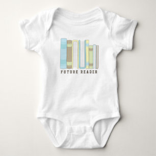 Body Future chemise drôle de pile de livre de bébé d