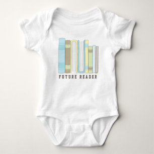 Body Future chemise drôle de pile de livre de bébé de