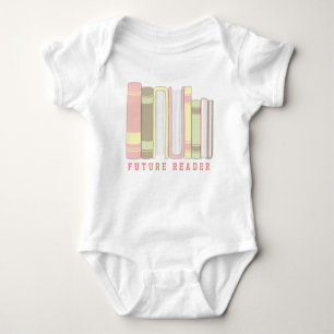 Body Future chemise drôle de pile de livre de bébé de