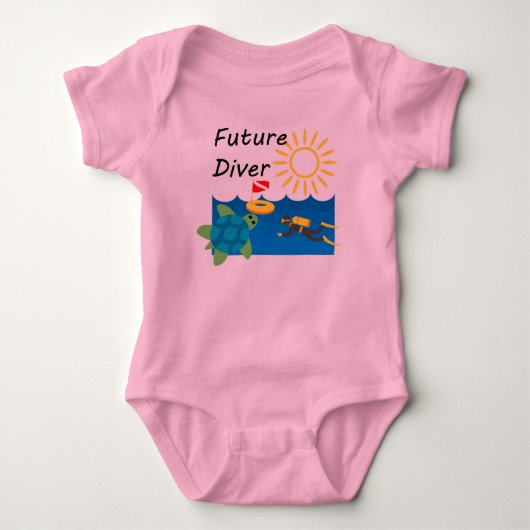 Body Future Diver Design - Bodysuit Baby Jersey (Devant)