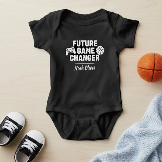 Body Future Game Changer Personalized Black Bodysuit