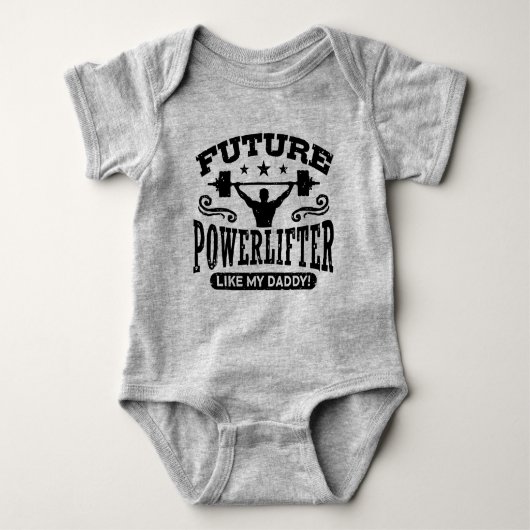 Body Future Powerlifter Comme Mon Papa (Devant)