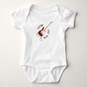 Body "Future Rock Star" Bébé Rouge à une pièce