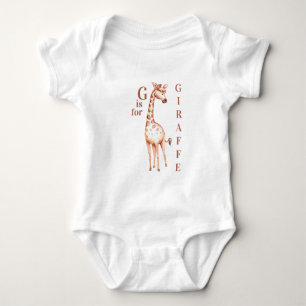 Body G est pour le Bodysuit pour bébé GIRAFFE Whimsical