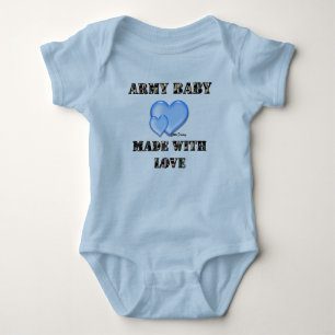 Body Garçon Army Baby Fabriqué avec amour par Dani