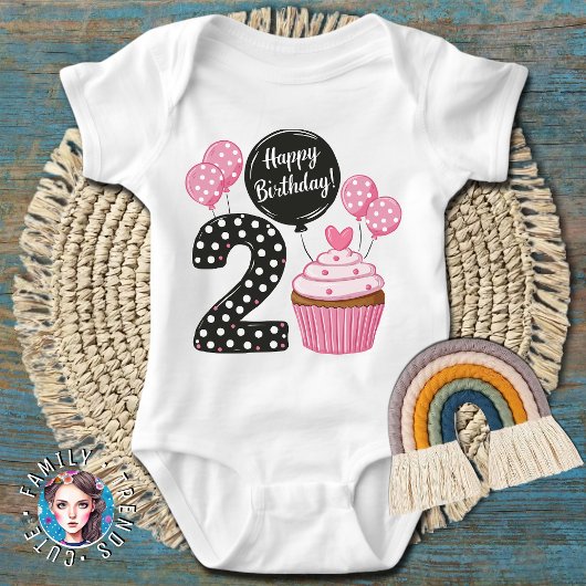 Body Gâteau d'anniversaire 2 ans
