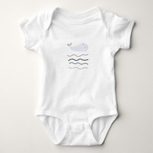 Body Géant doux et jolie baleine pour bébés (Devant)