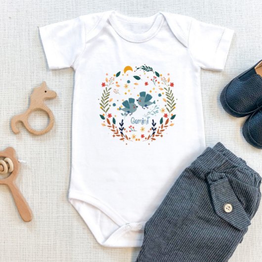 Body Gemini Vêtements pour bébés - Twins Thème Zodiac S