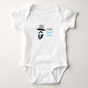 Body Gentil Garçon Bébé avec Moustache de Hipster
