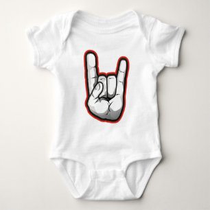Body Geste de main de klaxons de diable