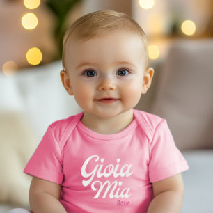 Body Gioia Mia - Cadeau de naissance italien personnali