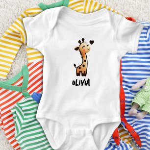 Body Girafe Élégante et Mignonne Personnalisée