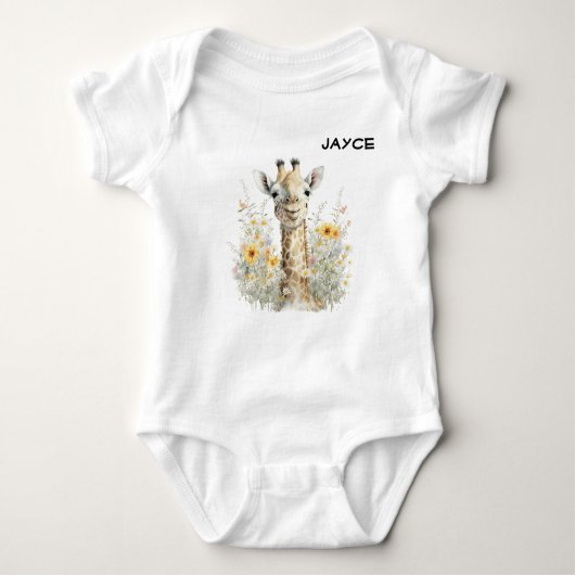 Body Giraffe Baby personnalisable (Devant)
