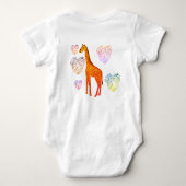 Body Giraffe Coeurs Jersey Bodysuit (Dos)