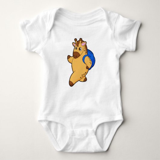 Body Giraffe en tant qu'étudiant avec sac à dos (Devant)