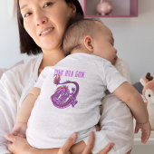 Body Girl rose et rose Dra Gon - Dragon de style comiqu