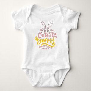 Body Girly Cutest Bunny Easter Rabbit Quote Baby Bodysu