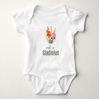 Body Glaïeul d'août Fleur de naissance Plateforme Merci