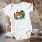 Body Glittery Citrouilles Baby Thanksgiving Bodysuit