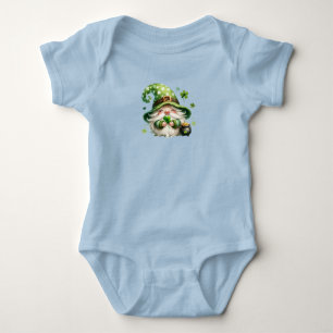 Body Gnome de la Saint-Patrick avec Shamrock