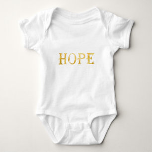 Body Gold Hope Text Bébé Jersey Bodysuit, Blanc