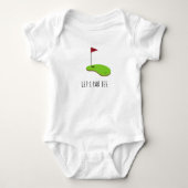 Body Golf Let’s Par avec drapeau de golf sur vert blanc (Devant)