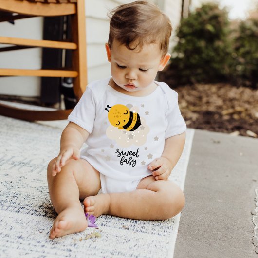 Body Goodnight Honey Bee Yellow Stars | Bodysuit bébé