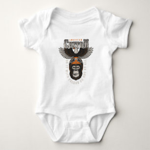 Body Gorille Américain Motocyclette Motard Vintage Aigl