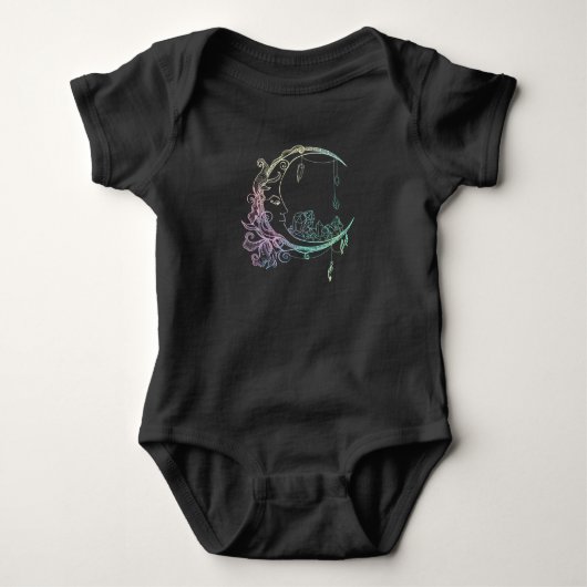 Body Gothique Wicca Crescent Pastel Goth Moon (Devant)