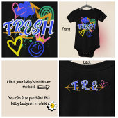 Body Graffiti inspiré avec Coeurs, Couronne et Flèches