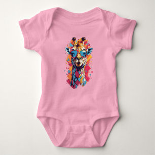 Body Graffiti Style Giraffe Portrait-58567