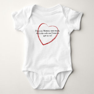 Body Grand coeur, j'aime mon sooo de maman beaucoup,