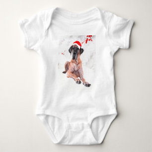 Body Grand Danois Chapeau de Noël Joyeux Noël