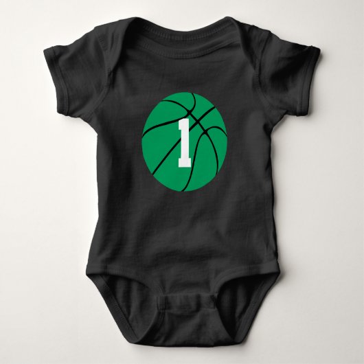 Body Green Basketball Custom Jersey Numéro Baby (Devant)