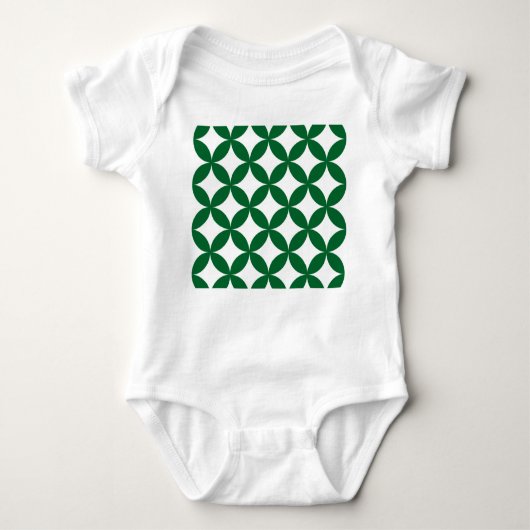Body Green Shippo Motif Baby Romper - Commerce Japonais (Devant)