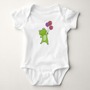 Body Grenouille Ballons Verts Animaux Drôles Enfants